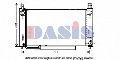 AKS DASIS 120087n -  Радиатор, охлаждение двигателя